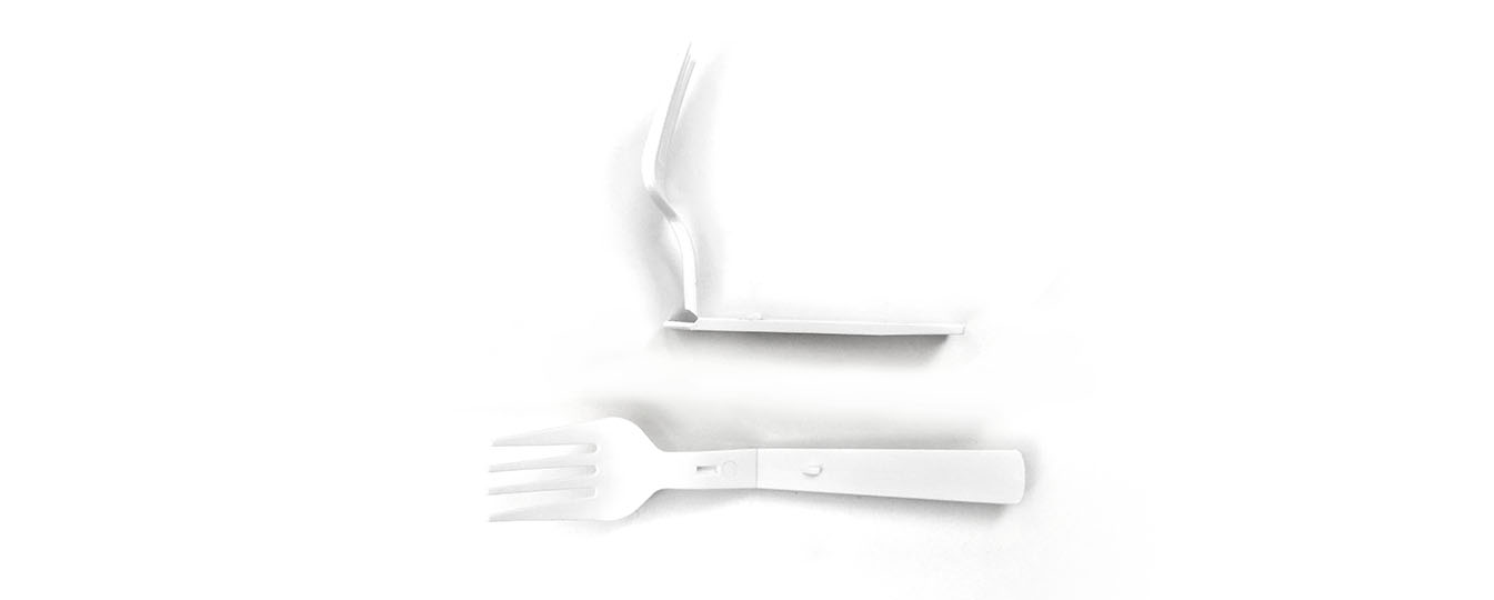 PLA & plastic knife fork spoon intelligent production system - folding fork